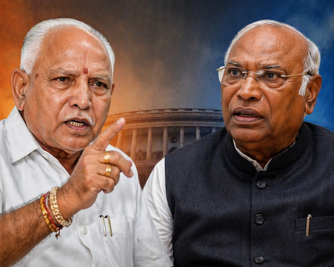 Mallikarjun Kharge statement controversy and BS Yediyurappa reaction Karnataka politics