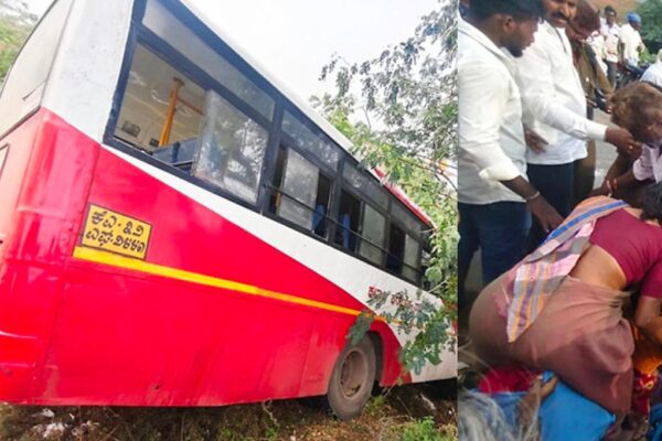 ದೇವಪುರ ಬಳಿ ಕೆಎಸ್ಆರ್ಟಿಸಿ ಬಸ್ ಅಪಘಾತ – ಹಲವರಿಗೆ ಗಾಯ