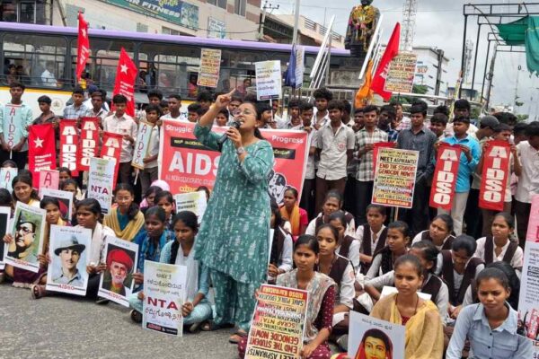 ಸೋನಂ ವಾಂಗ್ಚುಕ್ ಬಂಧನ ಖಂಡನೆ; ಯಾದಗಿರಿಯಲ್ಲಿ AIDSO ಪ್ರತಿಭಟನೆ