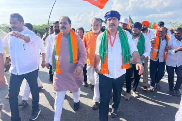 ಬಿಜೆಪಿ ಪಾದಯಾತ್ರೆಯಲ್ಲಿ ರಾಚಣ್ಣಗೌಡ ಮುದ್ನಾಳ ಭಾಗಿ